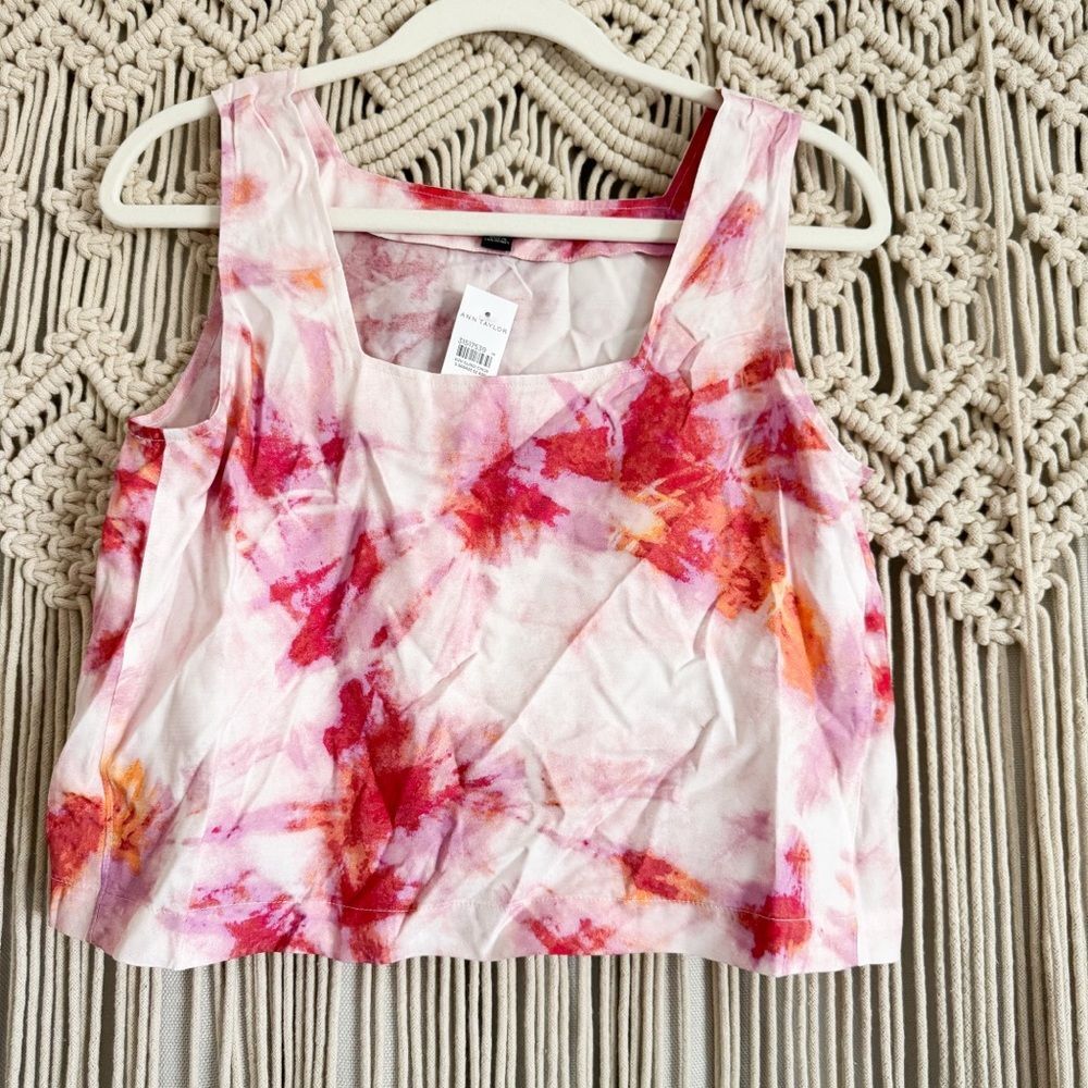 Ann Taylor Tie Dye Print Tank NWT Size Small